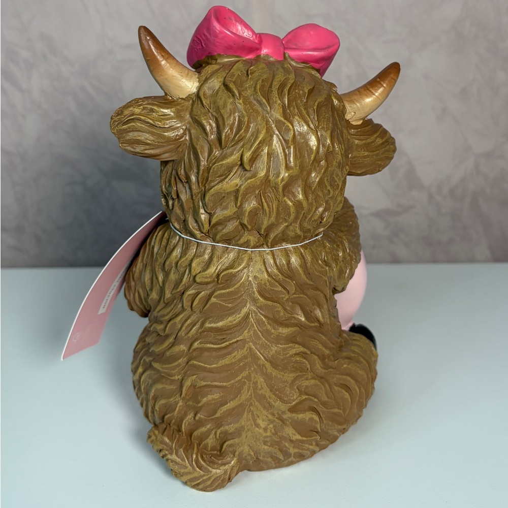 Bella Luxx Cow with Pink Heart Glasses “I Love Moo” - Picture 3 of 6